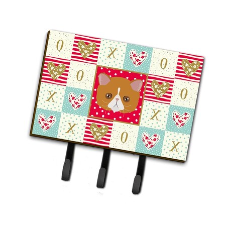 Carolines Treasures 6 x 2 x 9 in. Exotic Shorthair Cat Love Leash or Key Holder CK5117TH68